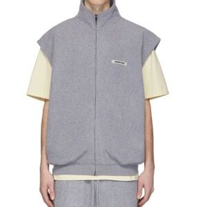 Essentials Fear of God Essentials Polar Fleece Full Zip Vest | Grey | NEW/NWOT🔥